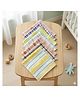 Newcomers Soft Muslin Baby Wash Cloth for Daily Bath & Face Cleaning- Mixed Design-Pack of 6  L 28 cm  x B 28 cm - Multicolour
