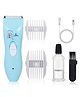 Q Devices Electric Hair Trimmer for Kids  Low Noise, Waterproof, Usb Rechargeable Cordless Haircut Kit (Blue)
