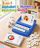 Play Nation 2-in-1 Alphabet & Numbers Matching Game for Kids| Spelling, Counting & Number Recognition| Learning Toy| Boosts Cognitive Skills| Early Education| BIS Certified