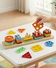 Babyhug Geometric Shape Sorter & Stacking Blocks Toy for Kids| Color & Shape Learning Educational Toy| Improves Hand-Eye Coordination & Early Brain Development| BIS Certified