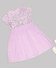 Pantaloons Junior Knit Half Sleeves Sequin Embellished Dress - Lilac
