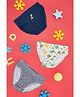 Pantaloons Junior Cotton Knit Pack of 3  Giraffe Printed Briefs - Multi Colour