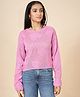 Coolsters by Pantaloons Knit Full Sleeves Heart Designed Sweater - Pink