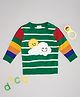 Pantaloons Baby Knit Full Sleeves Sun & Cloud Embroidered Sweater - Green