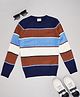 Pantaloons Junior Knit Full Sleeves  Colour Blocked Sweater - Multi Colour