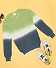 Pantaloons Junior Cotton Knit Full Sleeves Tie Dye Sweater - Green