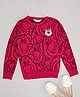 Pantaloons Junior Knit Toy Story Featuring Full Sleeves Lotso  Designed Sweater - Purple