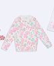 Pantaloons Junior Knit Full Sleeves Floral Pattern Pullover - White