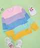 Pantaloons Junior Knit Full Sleeves Colour Blocked Sweater  - Multi Color