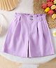 Mark & Mia Cotton Solid Shorts - Purple