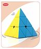 Aditi Toys Speed Pyramid Cube Stickerless Pyramid Cube Triangle Pyraminx Cube BIS Approved - Multicolor