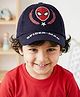 Pine Kids Marvel Cotton Woven  Summer Cap With Spider Man Print Navy Blue - Diameter 21 cm