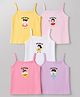 Doodle Poodle Single Jersey Knit Sleeveless Fairy Printed Slips Pack of 5 - Multicolour