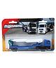 Majorette Man TGX XXl Die Cast Free Wheel Moving City Transporter - Blue & White