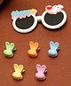 Stol'n Set Of 6 Sunglasses & Bunny Designed Hair Clips - Multi Colour