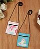 Stol'n Set Of 2 Unicorn Printed Sling Bags - Pink & Blue