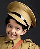 BookMyCostume Synthetic Fancy Dress Accessory Police Inspector & Commissioner Cap - Khaki
