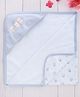 Simply Interlock Knit Unisex Towel & Wrappers With Panda Print  L 80 x B 80 cm - Aqua
