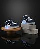 HAPPY FEET Colour Blocked Velcro Closure LED Shoes - Blue