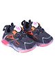 HAPPY FEET Abstract Designed BOA Closure LED Shoes - Dark Grey