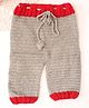 Woonie Handknitted Self Design Pants - Grey