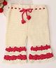 Woonie Handknitted Self Design Pants - Cream