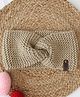 Woonie Hand Knitted Knot Detailed Headband - Beige