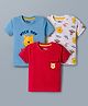 Babyhug Disney Single Jersey Knit Half Sleeves T-Shirts With Winnie & Friends Graphics Pack of 3 - Multicolor