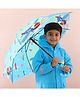 Babyhug Free Size Umbrella with Aeroplane Print - Blue