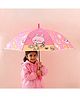 Babyhug Free Size Umbrella with Animal Print - Pink