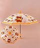 Babyhug Free Size Umbrella with Teddy Bear Print - Yellow