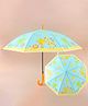 Babyhug Kids Umbrella With Jungle Safari Theme - Yellow & Blue