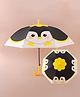 Babyhug Free Size Umbrella with Owl Print - Black & Yellow