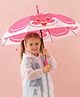 Babyhug Free Size Umbrella with Bunny Print - Fuchsia