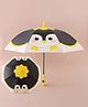 Babyhug Free Size Umbrella with Penguin Print - Black