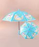 Babyhug Free Size Umbrella with Unicorn Print - Light Blue