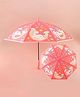 Babyhug Free Size Umbrella with Unicorn Print - Pink