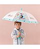 Babyhug Free Size Umbrella with Elephant Print - Blue