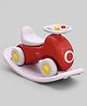Babyhug 3 in 1 Car Rocker Combo - Push on Ride On - Red & Purple| Toy for 1-3 Years Kid| Balancing Board| Easy Assembly| Indoor & Outdoor Play| BIS Certified| Activity Gifting| Chu-chu Horn