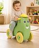 Babyhug Humpty Dumpty Manul Push Ride-On - Yellow & Green| Toy for 1 to 3 Year Kids| Foot-to-Floor Operation| Indoor & Outdoor Play| BIS Certified| Activity Gifting Option