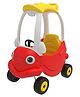 Play Nation Mister Cozy Coupe Ride On Car for Kids - Red| Four-Wheel Push-On Ride| Footrest Support | Easy-Grip Steering| Horn| Indoor & Outdoor Play| Toy for 1-4 Year Boys & Girls| BIS Certified