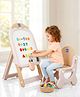 Bonfino Candy Shape Easel Board with Chair for Kids| Drawing Activity Board Stationery Storage Basket, Magnetic Numbers & Colorful Markers|Multifunctional|Foldable & Adjustable Height|2-10 Years Kids