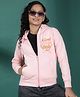 CRIMSOUNE CLUB Woven Full Sleeves Good Action Only Text Printed Hooded Light Winter Sweatshirt - Pink