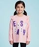 Kiddopanti Cotton Knit Full Sleeves Easy Baby Text Printed Tee - Baby Pink