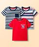 Babyhug Cotton Knit T-Shirts Half Sleeves with Graphics Pack of 3 Multi Color 12-18 Months