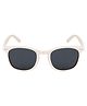 SeeSaw  Polarized & 100% UV Protected Blue Lens Foldable Solid Square Sunglasses With Protective Hardcase - Peach