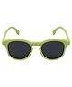 SeeSaw Solid Polarized & UV Protected Round Sunglasses With Protective Hardcase - Green