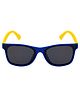 SeeSaw Solid Polarized & UV Protected Sunglasses With Protective Hardcase - Blue