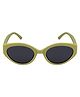 SeeSaw Solid Polarized & UV Protected Blue Lens Cat Eye  Sunglasses With Protective Hardcase - Green
