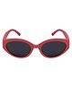 SeeSaw Solid Polarized & UV Protected Blue Lens Cat Eye Sunglasses With Protective Hardcase - Pink
